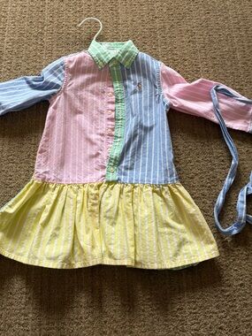 Ralph Lauren Pastel Multi-Striped Button-Down Shirt